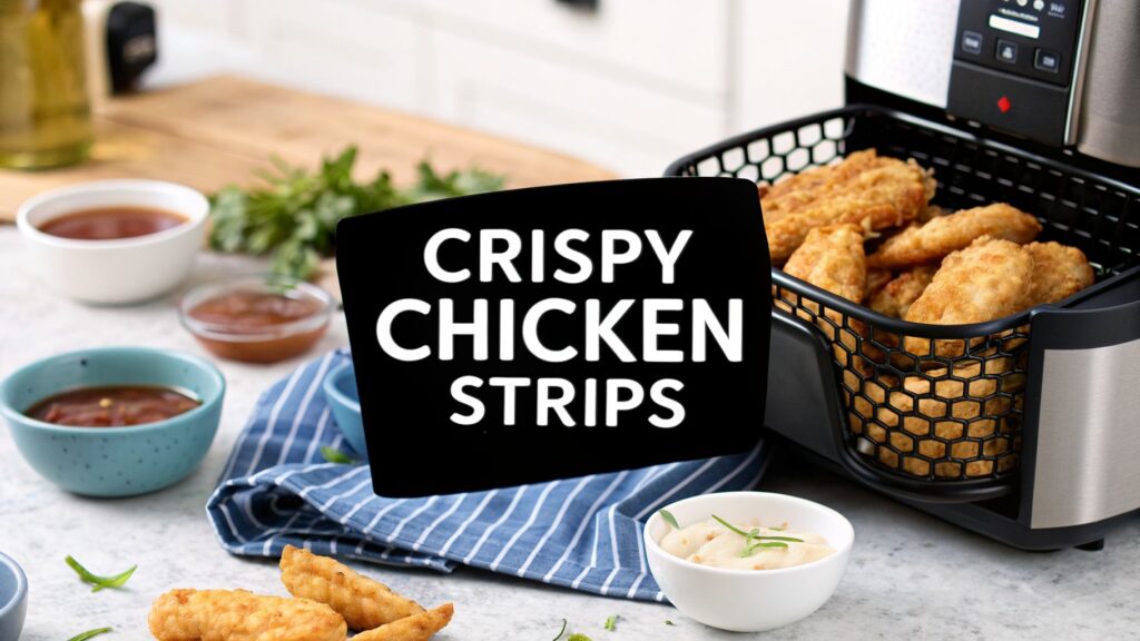 Perfectly Crispy Air Fryer Frozen Chicken Strips